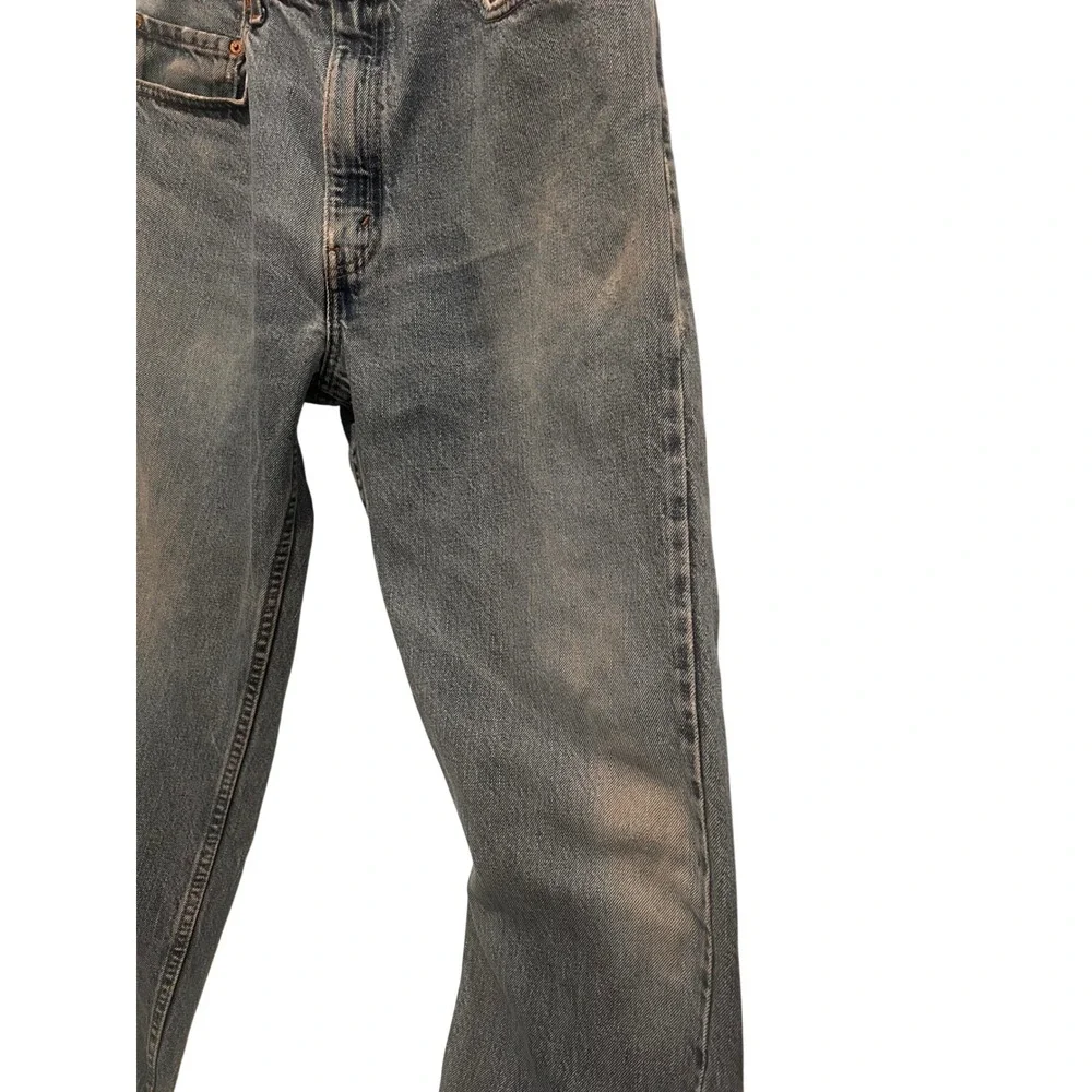 Levi's 505 Jeans Blue Regular Fit Straight Leg Vintage Retro 34x32 Mens